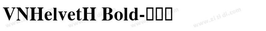 VNHelvetH Bold字体转换